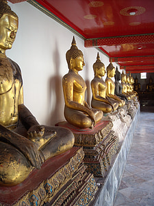 királyi palota, Bank, Bangkok, templom, Thaiföld, Palace, arany