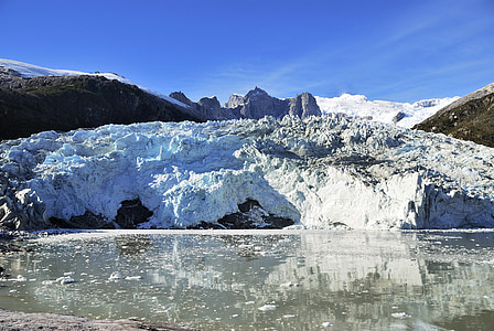 pelayaran, gletser, Patagonia, Cile