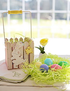 Великденски яйца, цветни, пастели, Великден, празник, Пролет, празник