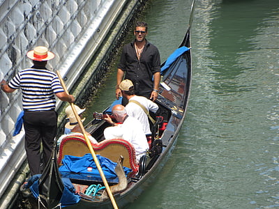 Benetke, Gondola, Italija, kanal, Evropi, potovanja, vode