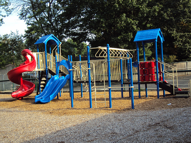 Parco giochi per bambini, diapositiva, Parco, infanzia, attrezzature, ricreazione, per il tempo libero