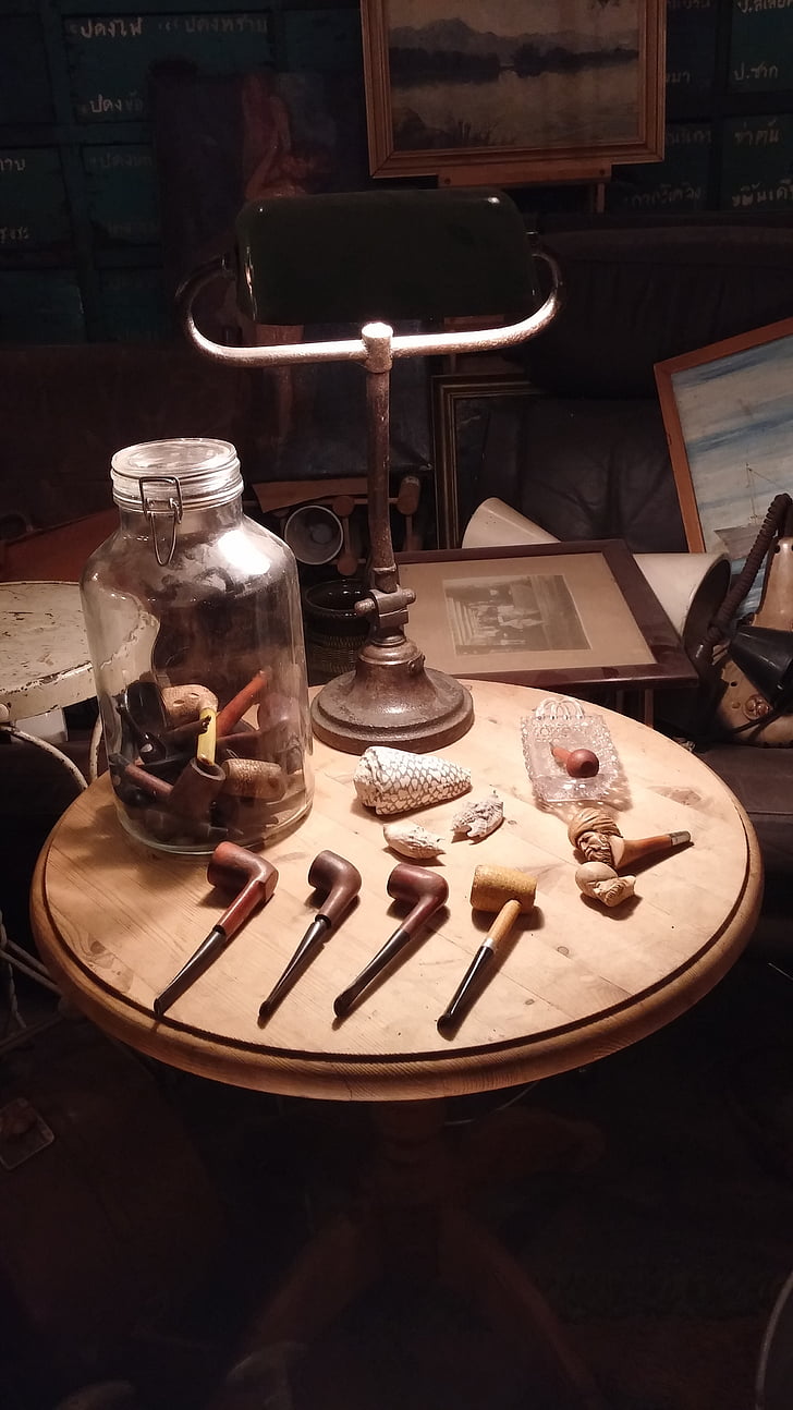 pipes à tabac, vieux, Vintage, bois