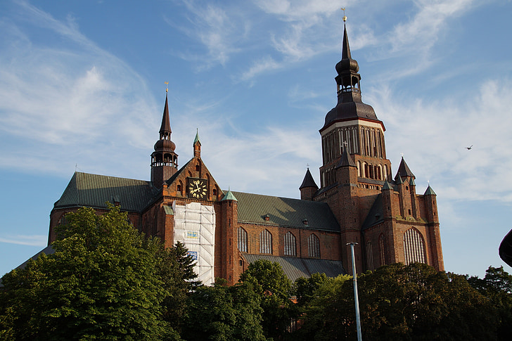 kirkko, Saksa, Stralsund, kristinusko, rakennus