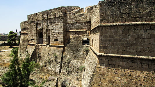 Chypre, Famagouste, Château, Château d’Othello, forteresse, architecture, point de repère