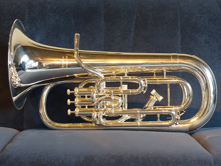 euphonium, instrument, sheet, music, bugle, périnet valves, shine