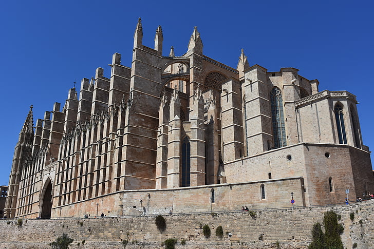 Kathedraal, Palma de mallorca, gebouw, het platform