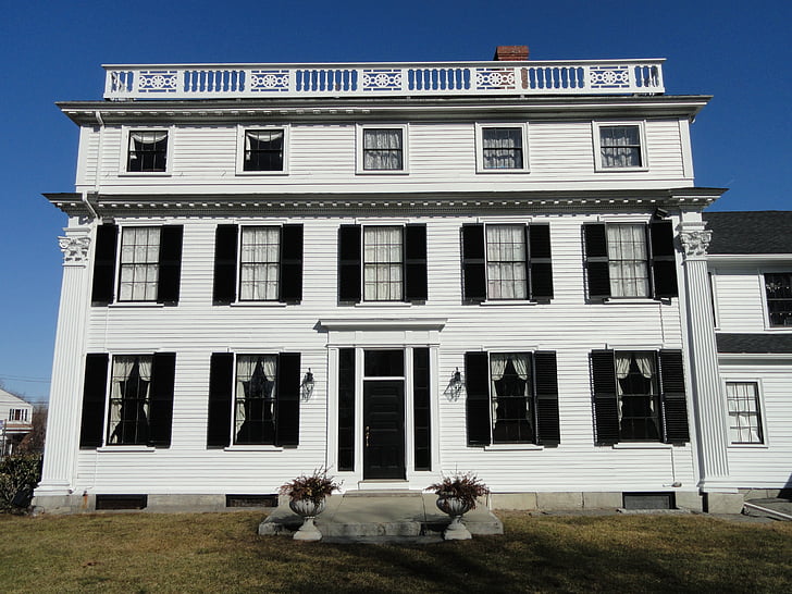 АСК води имение, millbury, Масачузетс, САЩ, сграда, къща, фронт