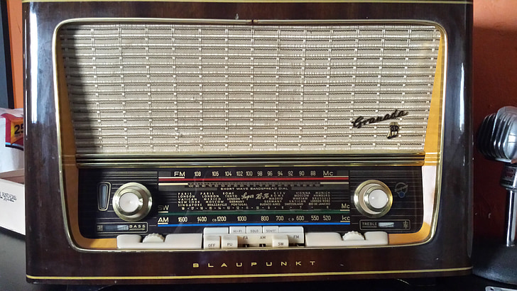 Radio, Vintage, Studio h, lyd, retro, musikk, teknologi