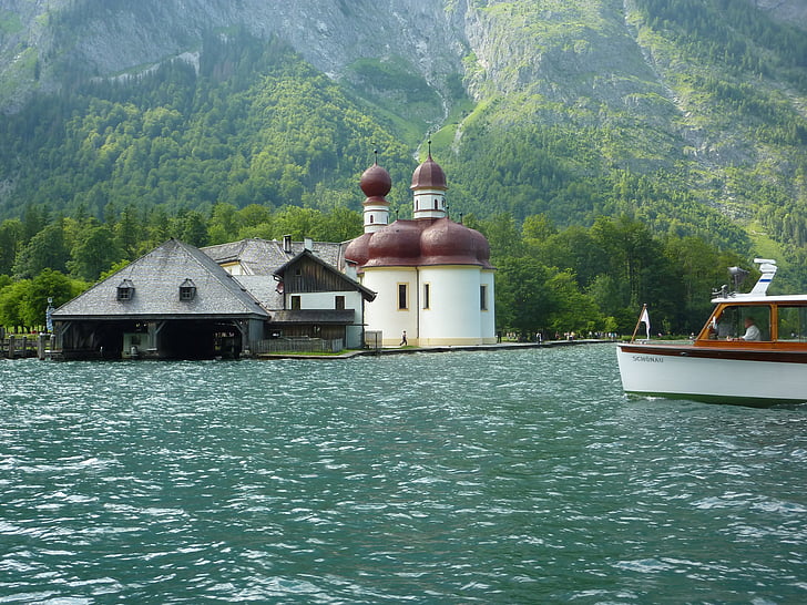 Saint batholomä, Raja Danau, Bavaria, kirchlein