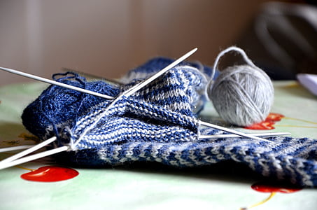da malha, confecção de malhas, lã, mão de obra, tricotar meias, meias, malha