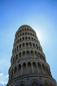 Пиза, Наклонената кула в Пиза, кула, Италия, архитектура, Европа, Туризъм
