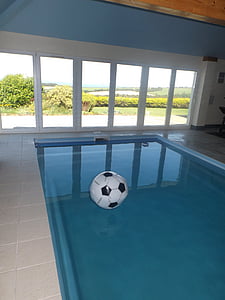 piscine, Devon, piscine, vagues, bord de mer, eau, piscine