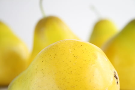 pear, yellow, fruit, food, ripe