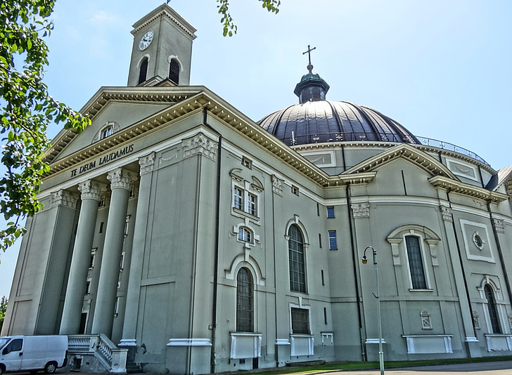 st peter's basilica, vincent de paul, dome, bydgoszcz, poland, catholic, architecture