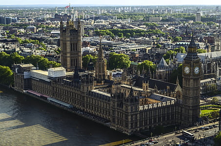 ben grande, Londres, relógio, cidade da Inglaterra, Westminster, Reino Unido, locais de interesse