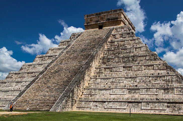 Piramidė, Meksika, griuvėsiai,, Majai, Actekai, archeologija, senovėje