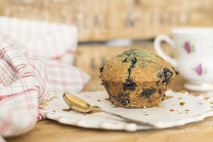 afine, Muffin, briose, Blueberry muffin, Desert, produse alimentare, drag