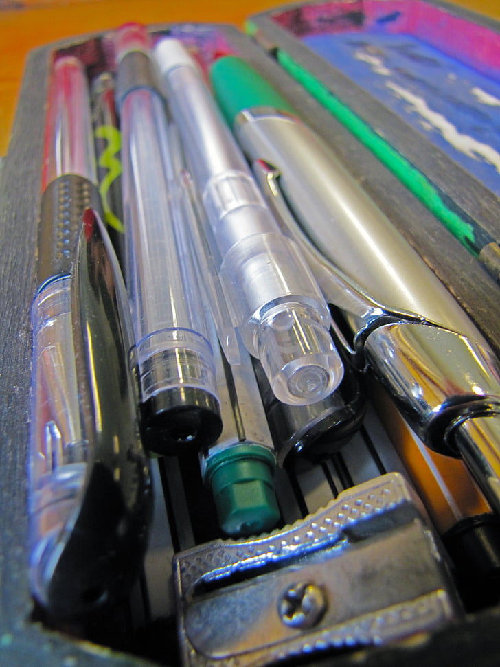 олівець, перо, Ручки пір'яні, олівець справи, навчання
