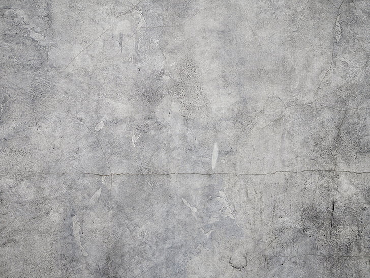 gris, paret, esquerdes, ciment, rascades, fons, paret - edifici tret