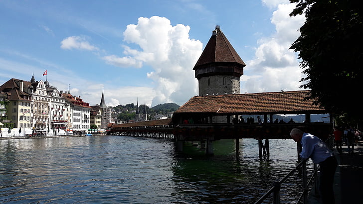 švicarski, Luzern cev, jezero
