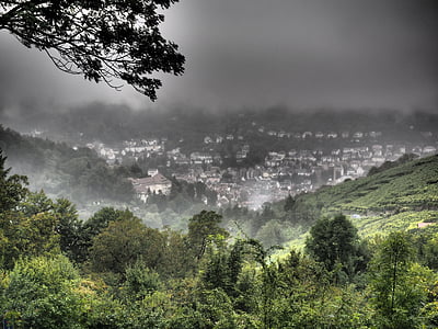 landscape, nature, hdr, foggy, weird, hasenberg, district