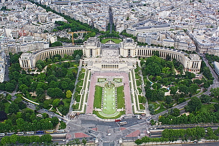 Parijs, Frankrijk, Eiffel, het platform, stad, reisbestemmingen, buitenkant van het gebouw