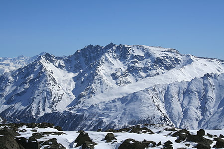 Alpin, bergen, Schweiz, snö, naturen, vandring, bergsklättring