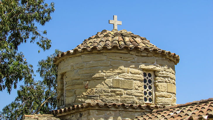 Kypros, Alaminos, kirke, dome, ortodokse, arkitektur, religion