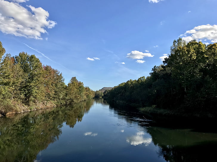 Georgien, USA, Riverfront, landskap
