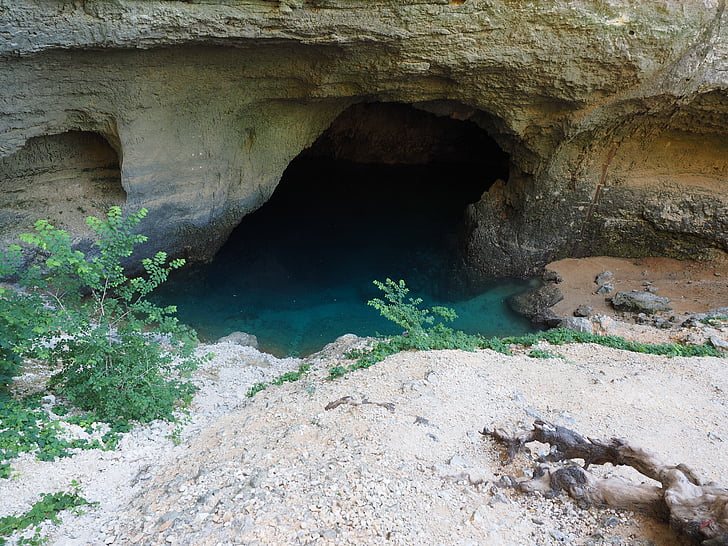 zdroj de la sorgue, zdroj, jar, Vodné jaskyne, jaskyňa, rieka, zdrojom sorgue