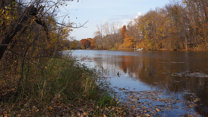na podzim, tři řeky park, Maple grove