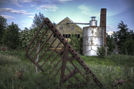 old, farm, factory, agriculture, rural, countryside, farming