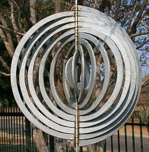 espiral, anillos, primavera, circular, concéntricos, trenzado, plata suave