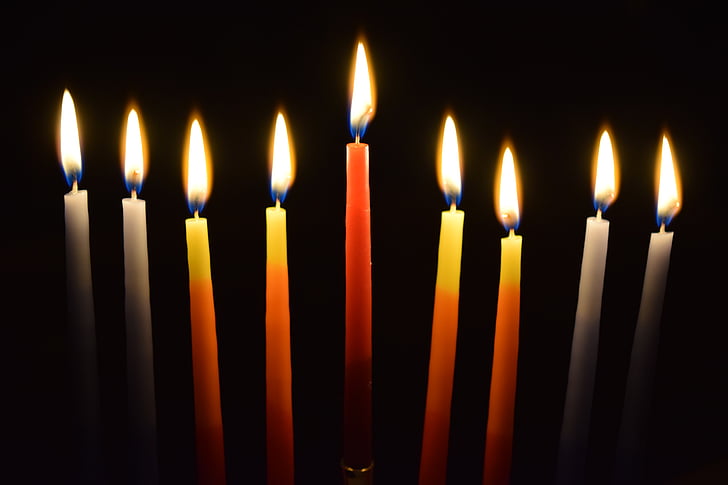 φως των κεριών, κεριά, κερί, φλόγα, καύση, γιορτή, φωτιά - φυσικό φαινόμενο