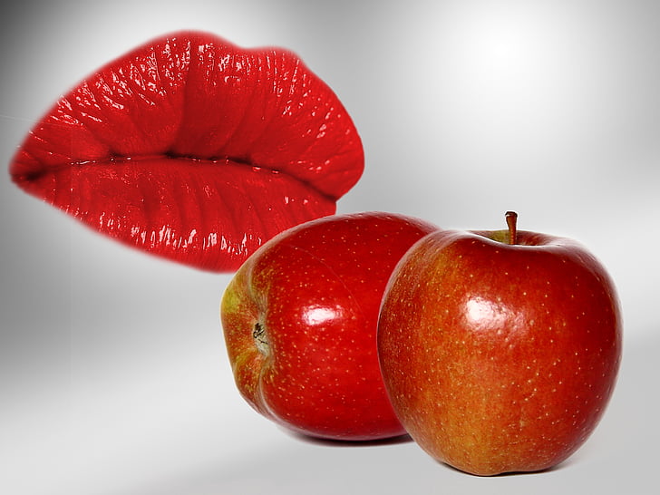 sadje, jabolko, rdeča, ljubko, hrane, okusno, koristi od
