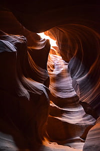 zand steen, slot canyon, Verenigde Staten, Amerika, Arizona, Navajo, Antelope canyon