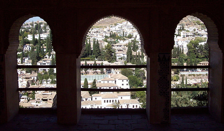 Alhambra, Spanyol, arsitektur, Spanyol, Moor, abad pertengahan, Castle