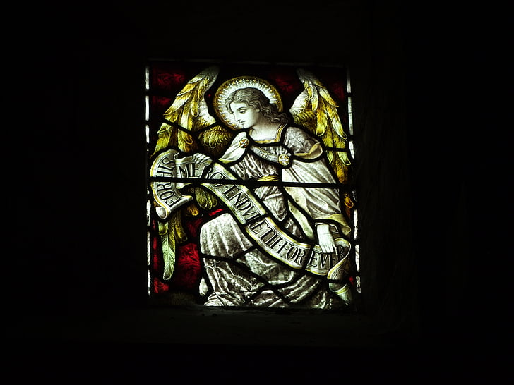 Eglise de Croix Sainte, Ampney crucis, Gloucestershire, verre souillé, fenêtre de, Église, décoratifs