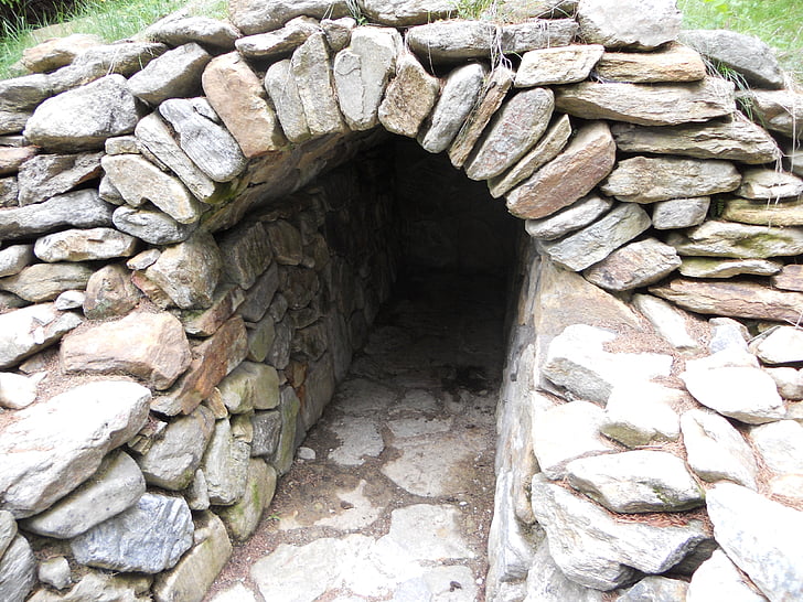 alagút, bunker, hegyek, rock, kövek, steinig, természet