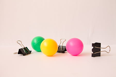 barevné kuličky, míč, Creative, barevné, dekorace, žlutá, světlo