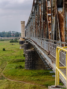 Tczew, híd, emlékmű, építészet, folyó, Wisla