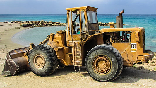 bulldozer, heavy machine, construction, vehicle, excavator, power, strength