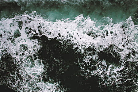 laut, gelombang, foto, laut, air, gelombang, alam