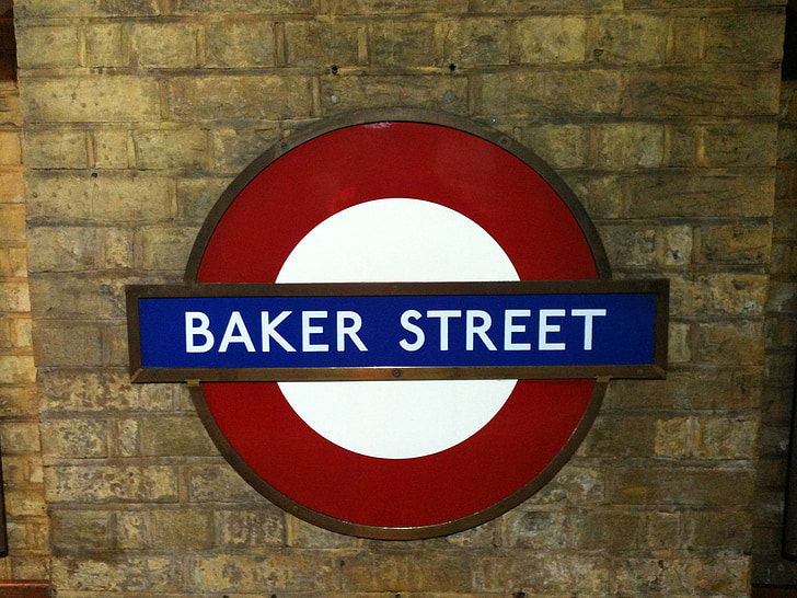 Baker, rue, Londres, underground, tube, chemin de fer, Métro