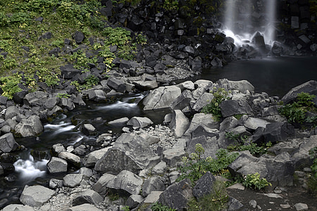 Svartifoss, cascata, paesaggio, Islanda, natura, scogliera, Parco nazionale di Skaftafell