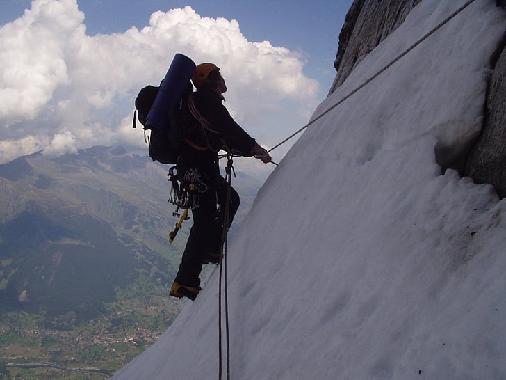 Eiger, Północna ściana, wspiąć się, hinterstoiser, przy przechodzeniu przez folder, hinterstoiser przy przechodzeniu przez folder, Alpinizm