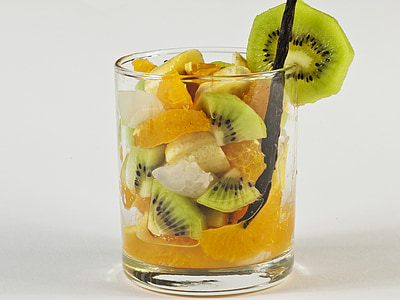 frukt, frukt cocktail, eksotiske, Kiwi, vitaminer, Mandarin, oransje