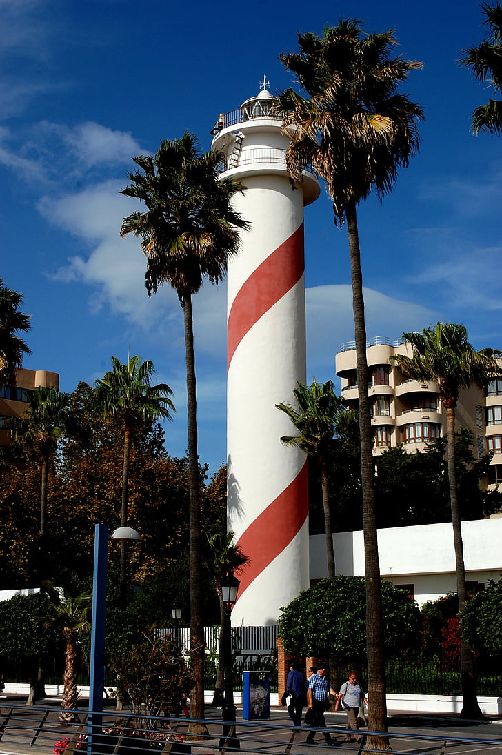 Marbella, Lighthouse, Spanien, Andalusien, promenaden
