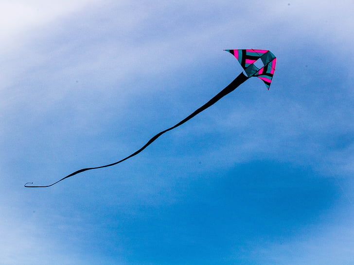 kites, sommer, udendørs, flyvende, sjov