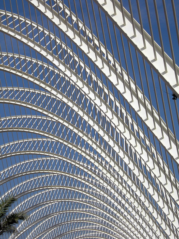 Valencia, építészet, Pergola, szerkezete, minta, hátterek, full-frame